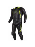 Мотокомбинезон Tschul 535 черный/зеленый/флуо