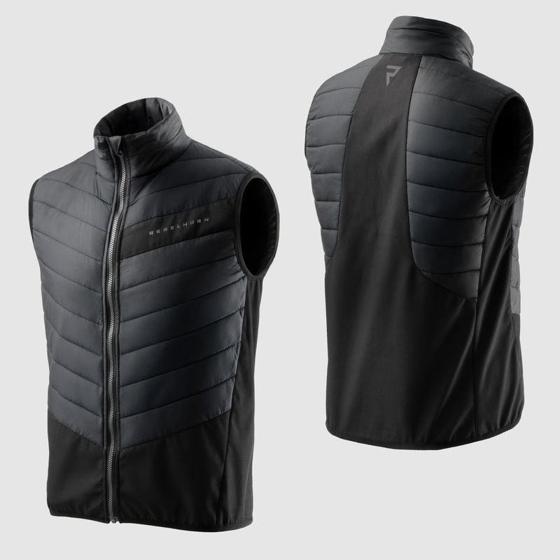 Мотокуртка текстильная Rebelhorn HardyIII черный/серый/флуо/желтый