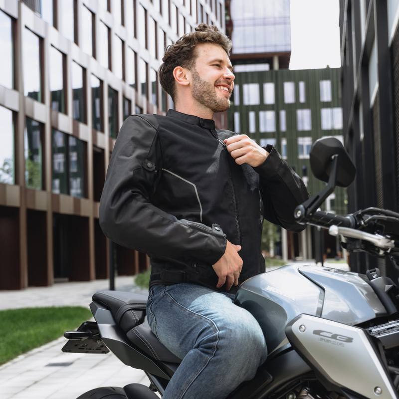 Мотокуртка текстильная Rebelhorn Wave черный