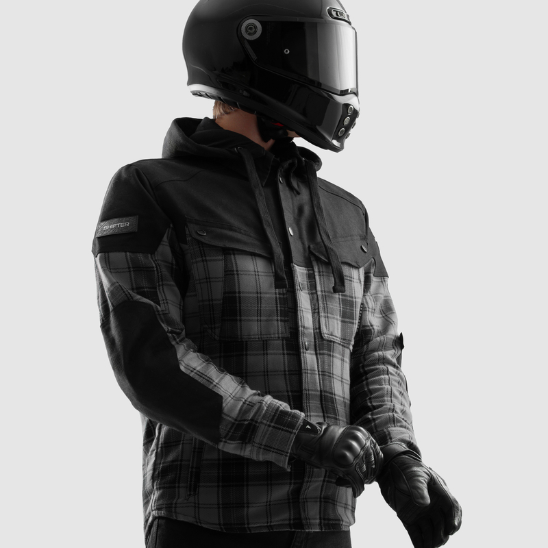 Моторубашка Rebelhorn Shifter серый черный