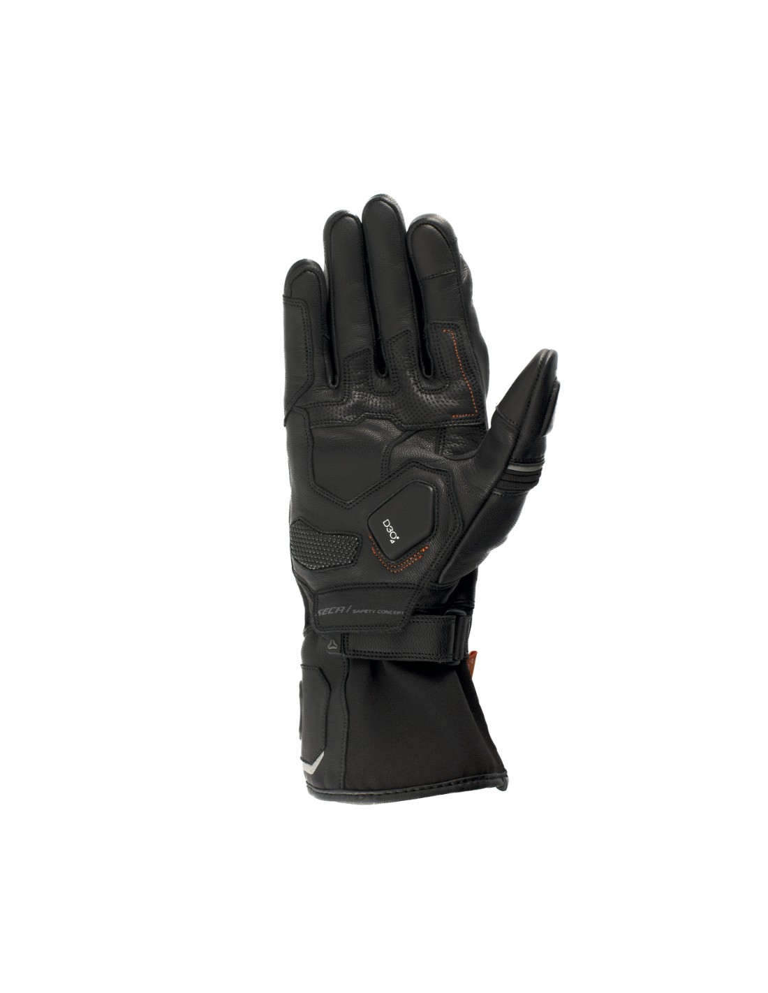 Мотоперчатки кожаные Seca Storm D3O черный 