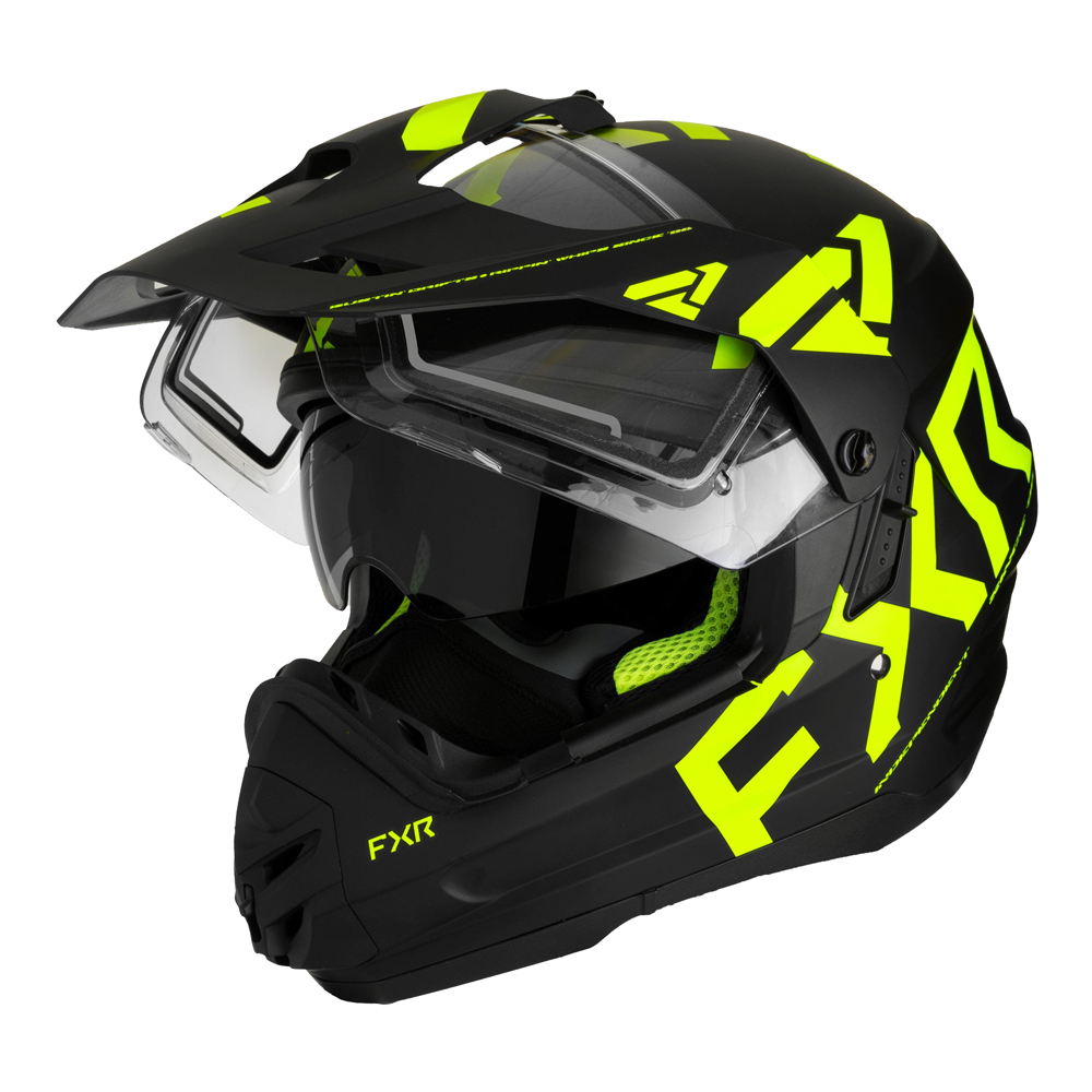 Мотошлем FXR TORQUE X TEAM с подогревом черный HiVis