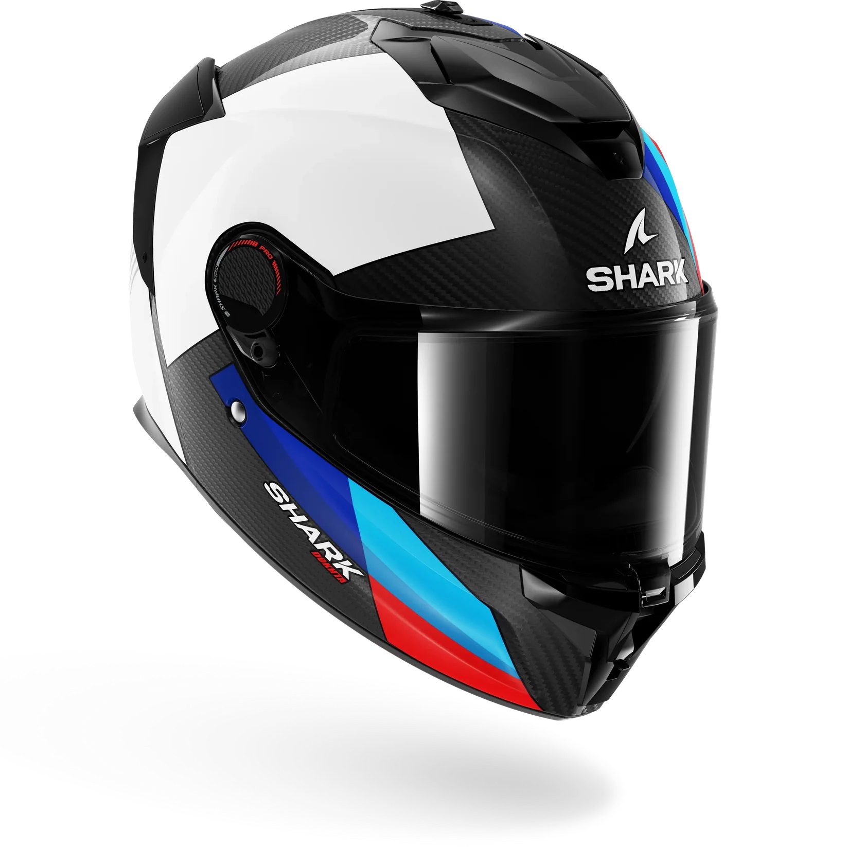 Мотошлем Shark Spartan GT PRO Carbon Dokhta белый/синий/красный