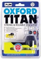 Замок противоугонный на диск Oxford Titan желтый черный