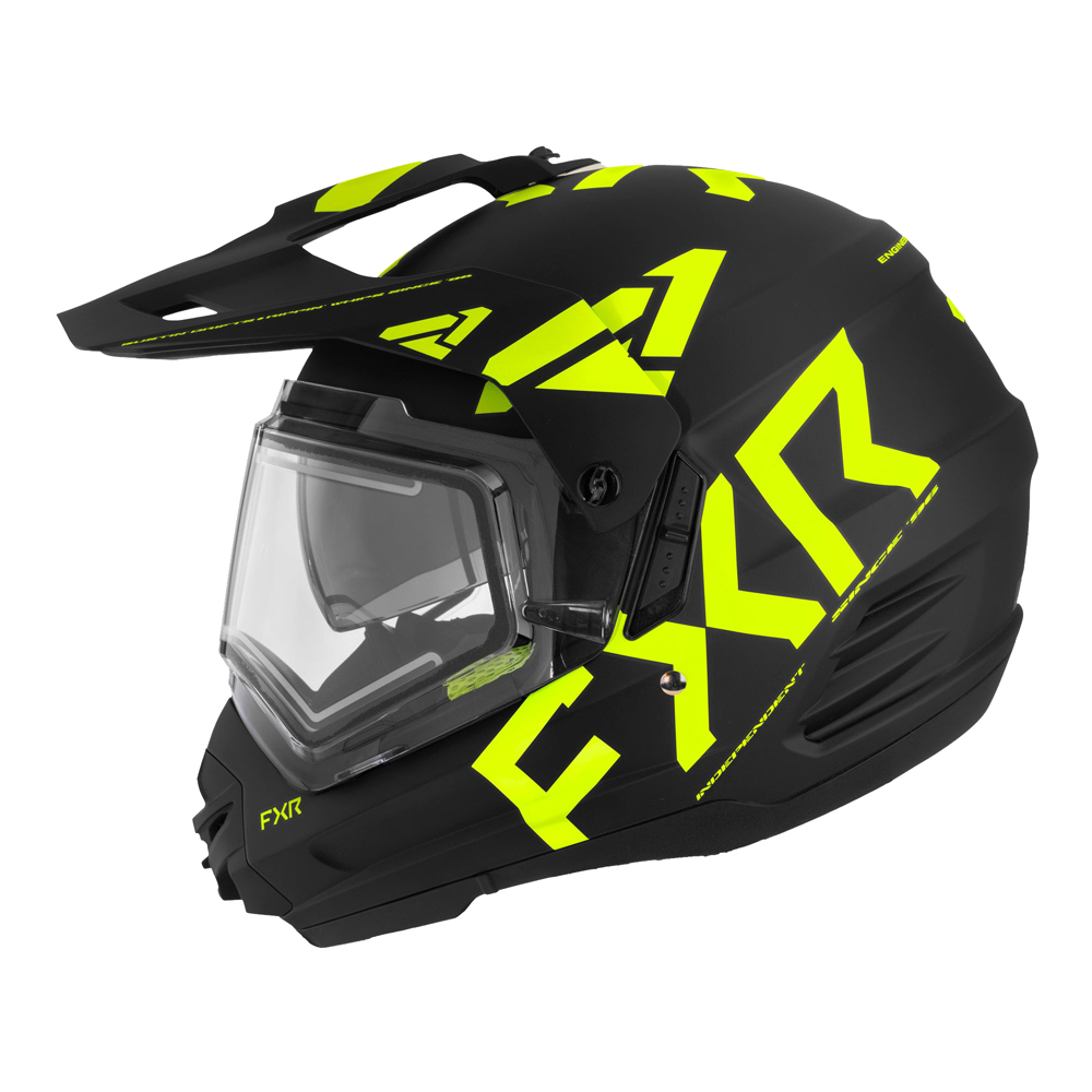 Мотошлем FXR TORQUE X TEAM с подогревом черный HiVis