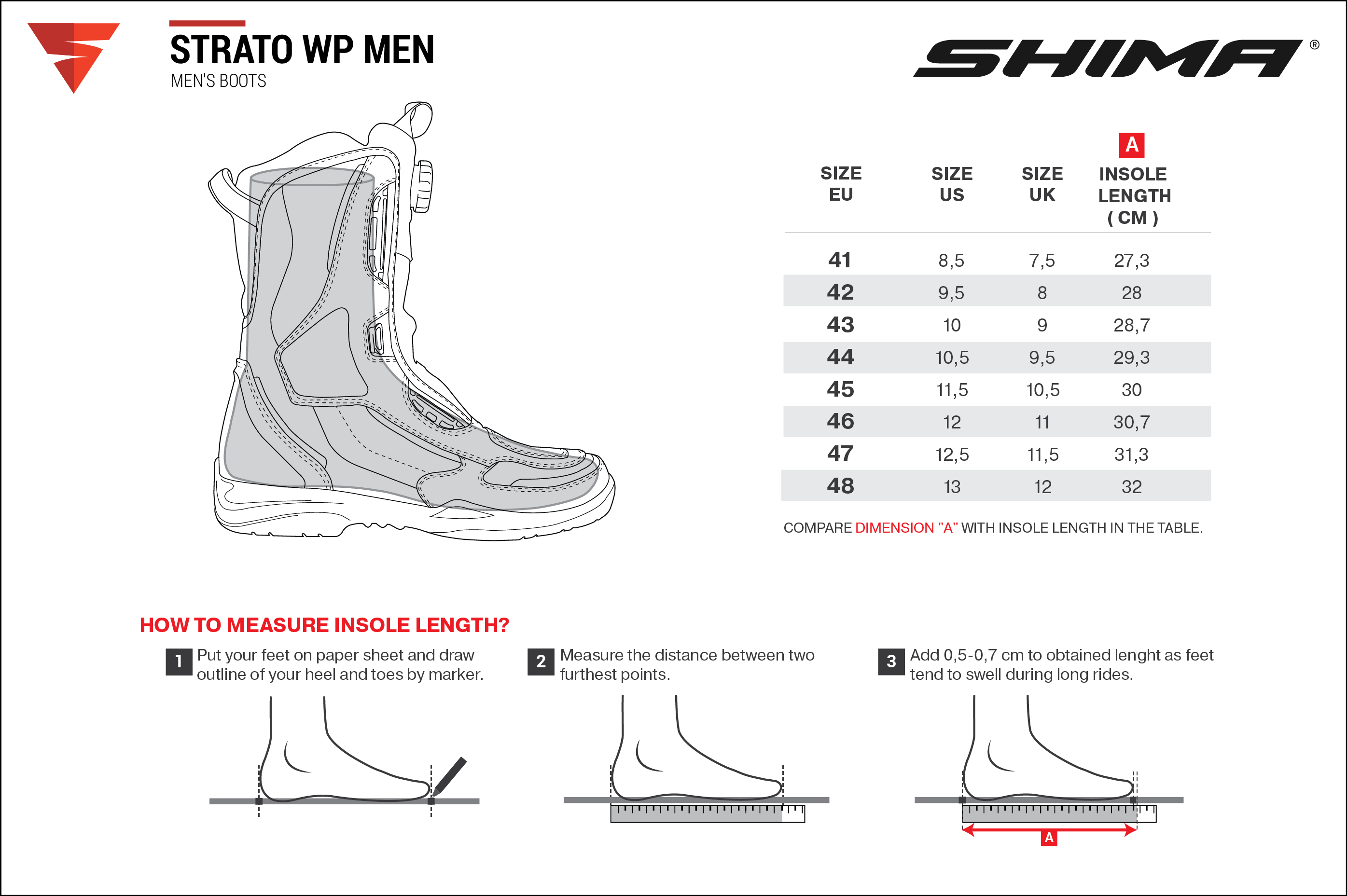 Мотоботы SHIMA STRATO WP (с мембраной) черный