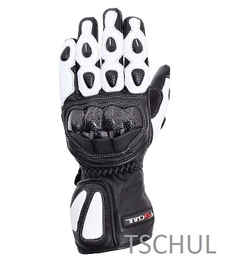 Мотоперчатки кожаные Tschul 230 красный - магазин Motostyles