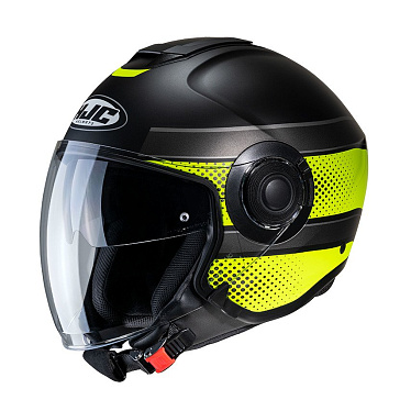 Мотошлем HJC I40 Tolan желтый черный - магазин Motostyles