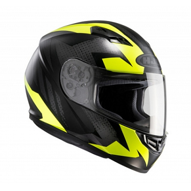 Мотошлем HJC CS-15 Treague черный желтый - магазин Motostyles