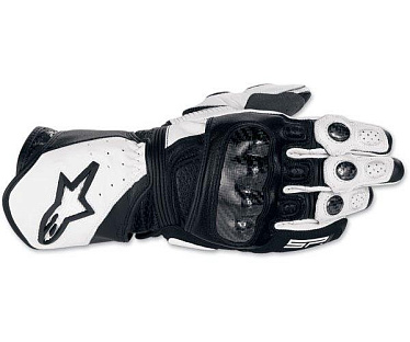 Мотоперчатки кожаные Alpinestars SP-1 белый черный