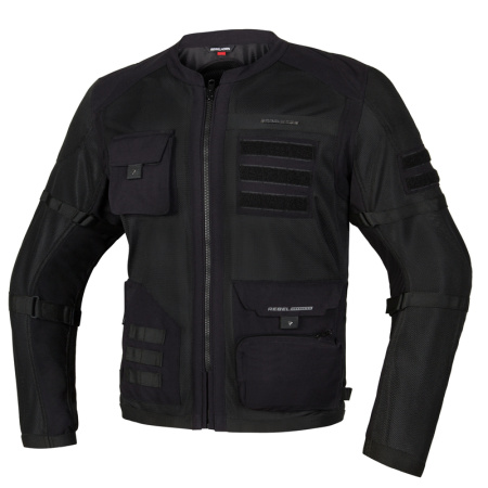 Мотокуртка текстильная Rebelhorn Brutale черный - магазин Motostyles