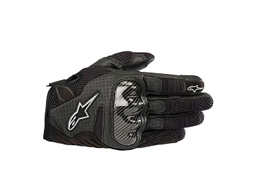 Мотоперчатки женские кожаные Alpinestars SMX-1 черный - магазин Motostyles