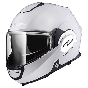 Мотошлем LS2 FF399 Valiant глянцевый белый - магазин Motostyles