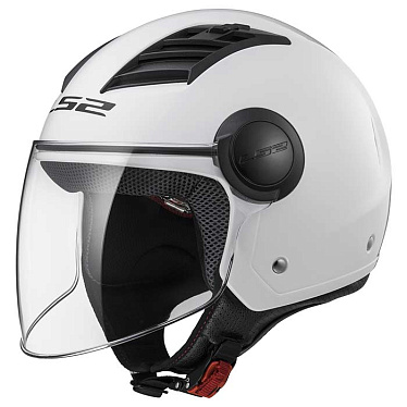 Мотошлем LS2 OF562 Airflow глянцевый белый - магазин Motostyles