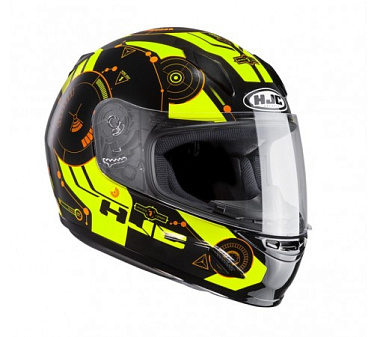 Мотошлем HJC C70 Lianto черный желтый - магазин Motostyles