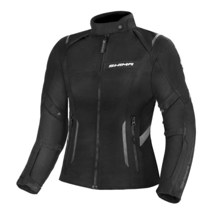 Мотокуртка женская текстильная SHIMA RUSH черный - магазин Motostyles