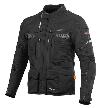Мотокуртка текстильная Seca X-Tour D3O черный - магазин Motostyles