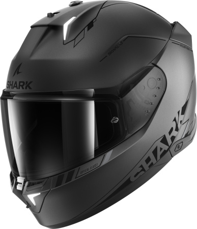 Мотошлем Shark Skwal i3 BLANK Mat антрацитовый/черный - магазин Motostyles