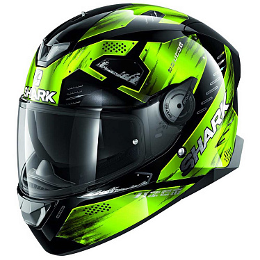 Мотошлем Shark Skwal 2.2 Venger черный желтый