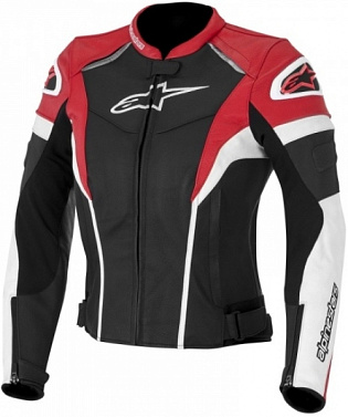 Мотокуртка женская текстильная Alpinestars Stella черный/белый/красный - магазин Motostyles