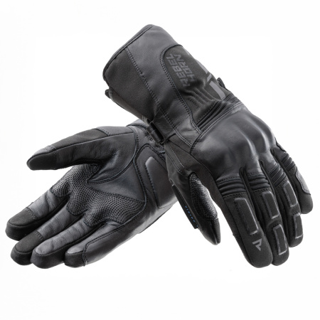 Мотоперчатки кожаные Rebelhorn Tracer Waterproof черный - магазин Motostyles