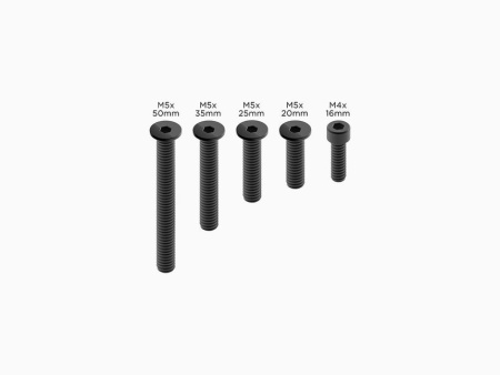 Запасной комплект черного крепежа ПРО, Quad Lock® Replacement Motorcycle Pro Screw Set - Black