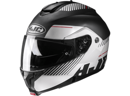 Мотошлем HJC C91 PROD MC5SF белый матовый черный - магазин Motostyles
