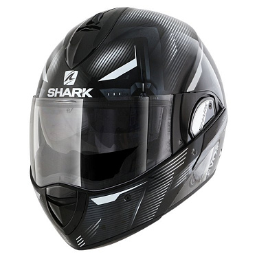 Мотошлем Shark EvoLine Series 3 Shazer белый черный - магазин Motostyles