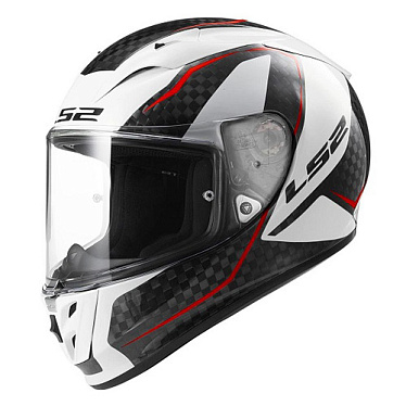 Мотошлем LS2 FF323 Arrow Fury карбоновый белый - магазин Motostyles