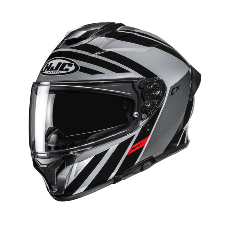 Мотошлем HJC C71 Faber серый черный - магазин Motostyles