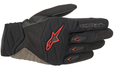 Мотоперчатки текстильные Alpinestars Shore черный красный - магазин Motostyles