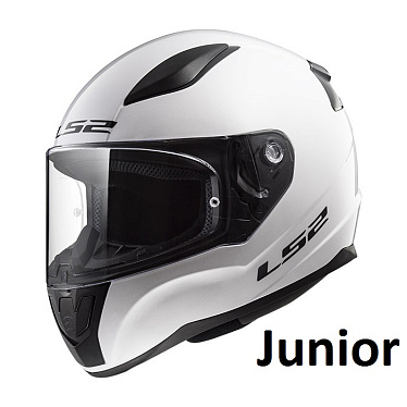 Мотошлем детский LS2 FF353J Rapid Mini белый - магазин Motostyles