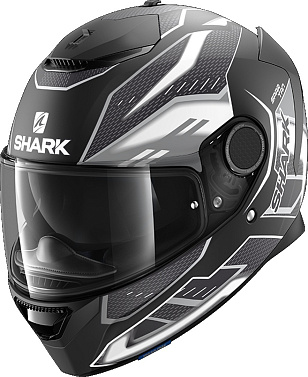 Мотошлем Shark Spartan 1.2 Antheon белый/черный/матовый/серый - магазин Motostyles