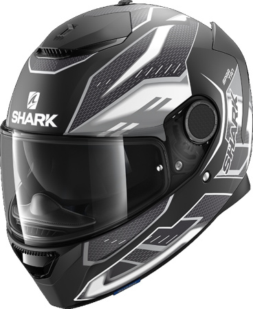Мотошлем Shark Spartan 1.2 Antheon белый/черный/матовый/серый - магазин Motostyles