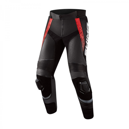 Мотоштаны кожаные SHIMA STR 2.0 красный - магазин Motostyles