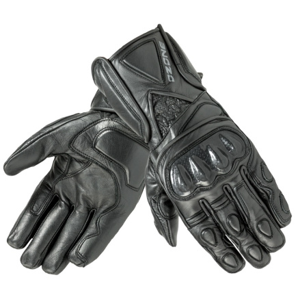 Мотоперчатки кожаные Ozone Ride черный - магазин Motostyles