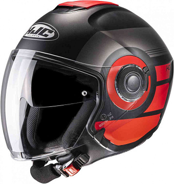 Мотошлем HJC I40 Spina черный красный - магазин Motostyles