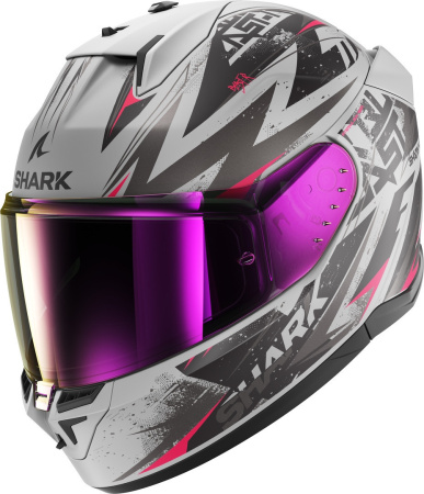 Мотошлем Shark D-Skwal 3 BLAST-R Mat белый/черный/красный - магазин Motostyles