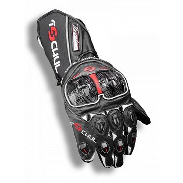 Мотоперчатки кожаные Tschul 250 черный - магазин Motostyles