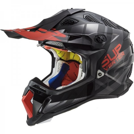 Мотошлем LS2 MX470 Subverter Emperor черный оранжевый - магазин Motostyles