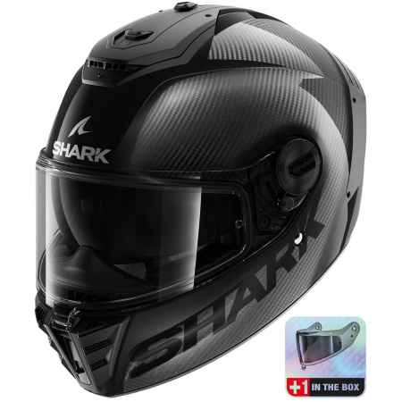 Мотошлем Shark Spartan RS Carbon Skin черный + визор - магазин Motostyles