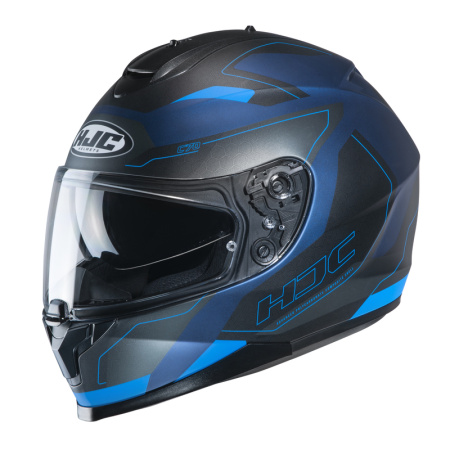 Мотошлем HJC C70 Canex черный синий - магазин Motostyles