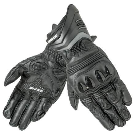 Мотоперчатки кожаные Ozone Drop EvoCE черный - магазин Motostyles