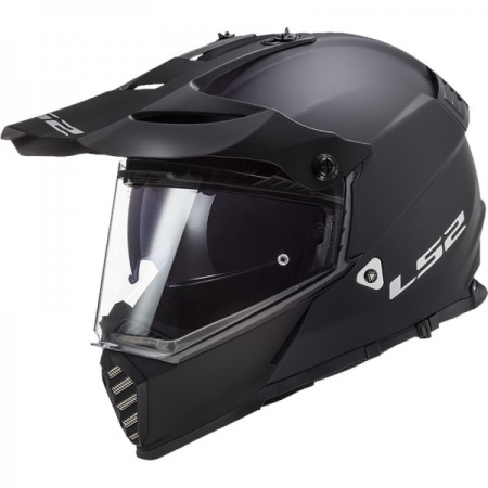 Мотошлем LS2 MX436 Pioneer Evo матовый черный - магазин Motostyles