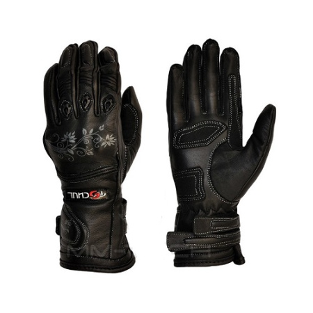 Мотоперчатки женские кожаные Tschul 301 черный - магазин Motostyles