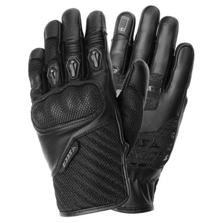 Мотоперчатки женские кожаные Seca Axis Mesh черный - магазин Motostyles