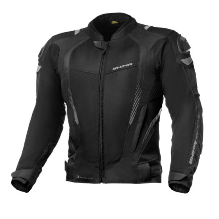 Мотокуртка текстильная SHIMA MESH PRO черный - магазин Motostyles