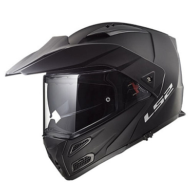 Мотошлем LS2 FF324 Metro Evo матовый черный - магазин Motostyles