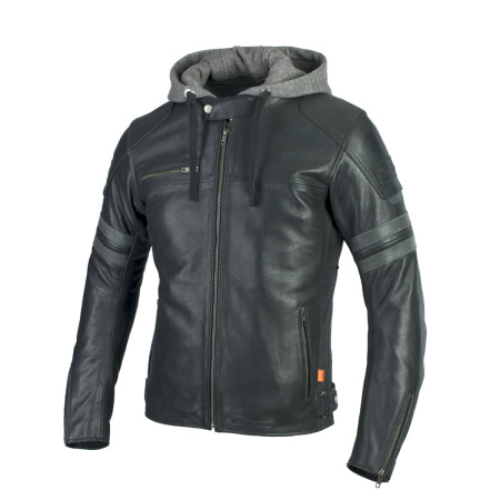 Мотокуртка кожаная Seca Hornet II D3O черный - магазин Motostyles