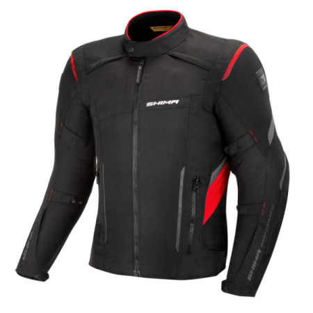 Мотокуртка текстильная SHIMA RUSH красный - магазин Motostyles